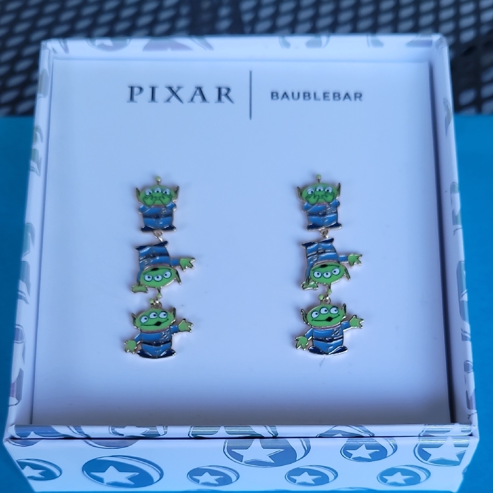 Disney Pixar BaubleBar Alien Earrings - Picture 2 of 5
